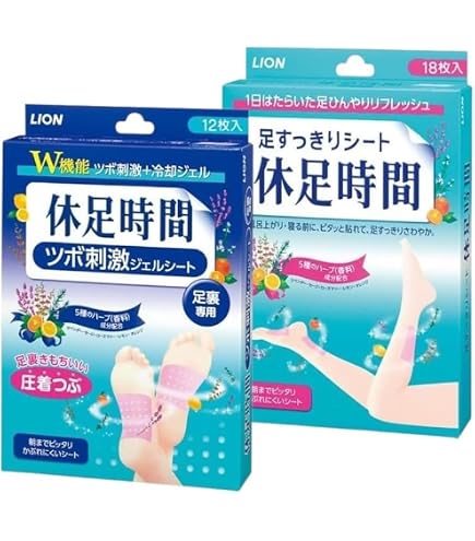 Amazon.co.jp: 【まとめ買い】2個セット 休足時間 ツボ刺激ジェル